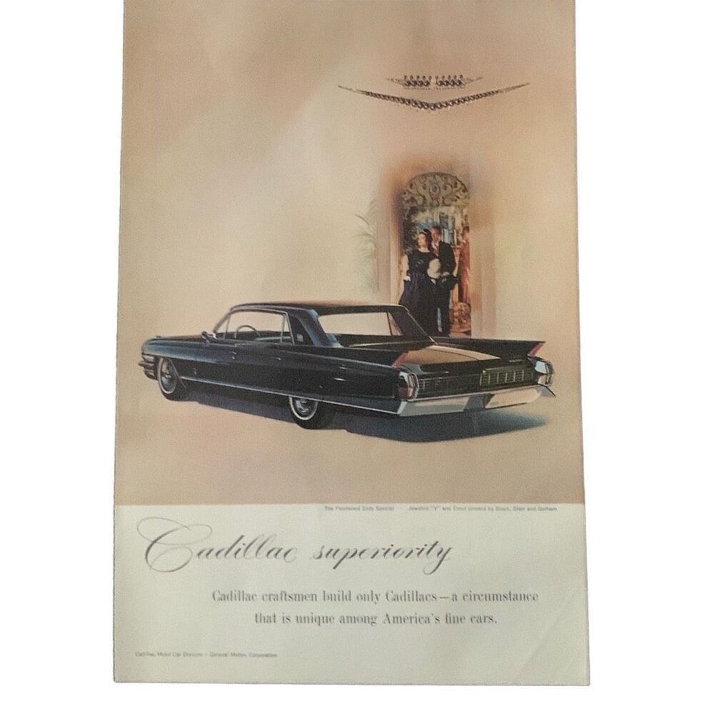 Vintage 1962 Cadillac Fleetwood Sixty Special As Advertisment